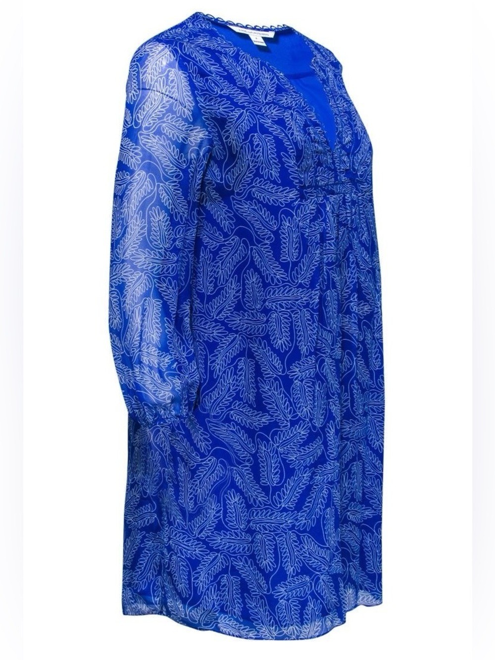 Diane Von Furstenberg DVF Aria Riveria Buds Silk Dress - Picture 4 of 12